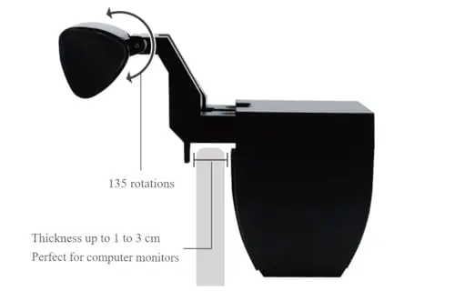 CATPOWER Computer Monitor Light Bar, LED Screen Light Bar for Workspace, Dimmable Monitor Lamp, Button Control Monitor Lamp for Desk/Office/Home/Game, for Eye Caring 8