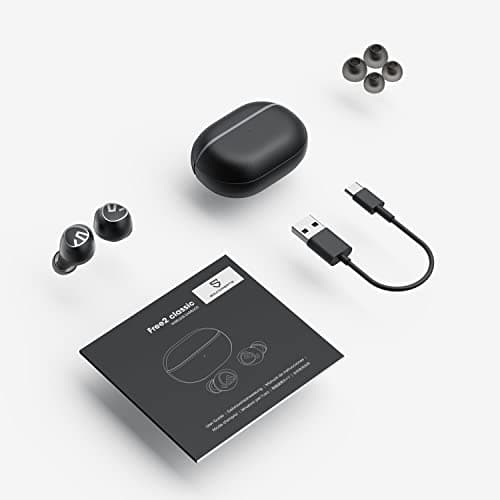 SoundPEATS Free2 Classic Wireless in Ear Earbuds, 30Hrs Playtime Headphones, Bluetooth V5.1 Earphones, Built in Mic for Clear Calls, Touch Control, Single/Twin Mode, Stereo Sound 8