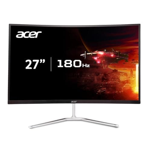 acer Nitro 27" WQHD 2560 x 1440 1500R Curved PC Gaming Monitor | AMD FreeSync Premium | 180Hz Refresh | 1ms VRB | VESA Mountable | HDR10 | 1 x Display Port 1.2 & 2 x HDMI 2.0 | EDA270U Pbmiipx