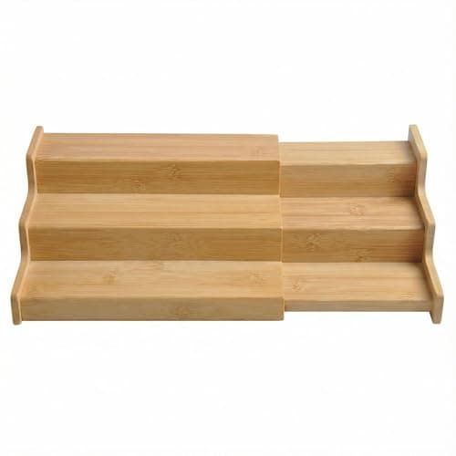 JinDoWin Spice Rack Organizer For Cabinet, Spice Organization For Cabinet, Spice Rack For Countertop,15.7 Inch Adjustable Seasoning Organizer Spice Organizer (1 Pack, Medium) 8