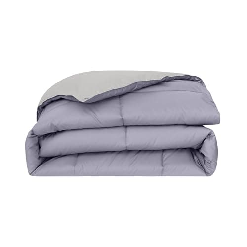 Modern Threads Down Alternative Reversible Comforter Purple/Silver Queen 6