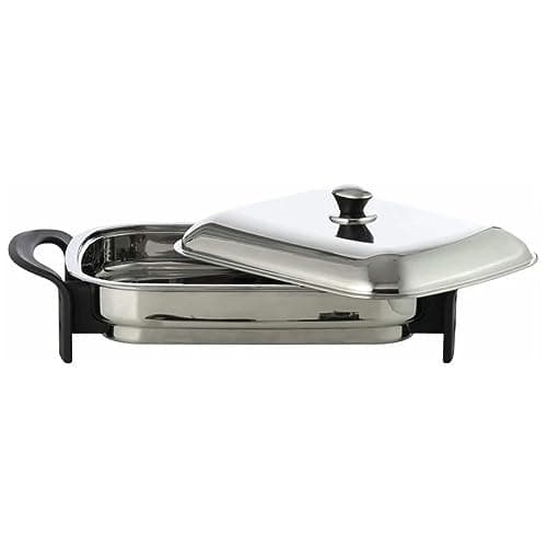 Precise Heat 16-Inch Rectangular Surgical Stainless Steel Electric Skillet