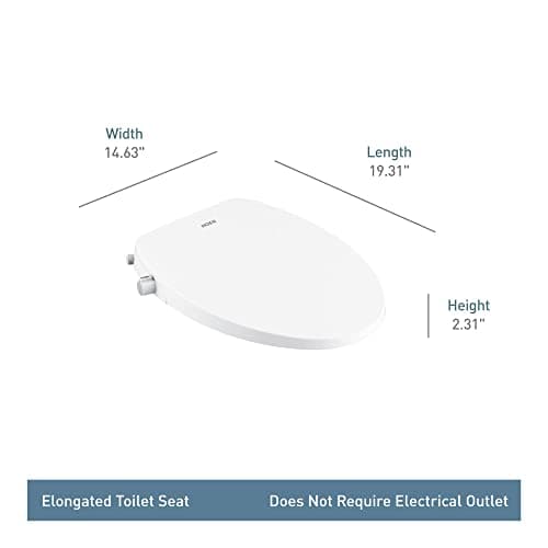Moen Moen White 2-Series Standard Non-Electronic Bidet Seat for Elongated Seats, EB500-E 6
