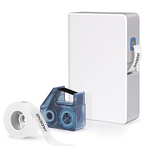 JADENS B18 Label Makers, Bluetooth Label Makers for Home, School & Office Organization, Portable Thermal Transfer Labeler, Support Color Printing, Multiple Font Styles, Rechargeable