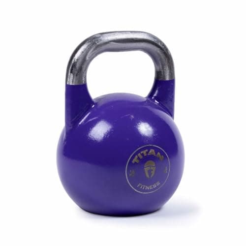 Titan Fitness 18 KG Competition Kettlebell, Single Piece Casting, KG Markings, Full Body Workout