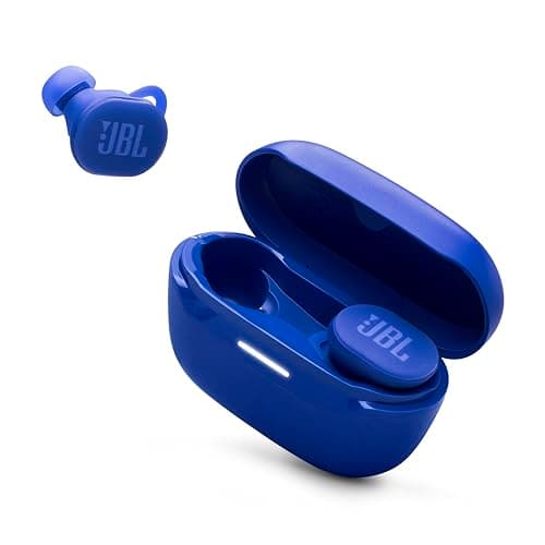JBL Endurance Race 2 - Waterproof (IP68) Sports True Wireless Earbuds with 4 mics for Crisp, Clear Calls, JBL Pure Bass Sound, 48Hrs of Playback, Plus Speed Charging & Active Noise Cancelling (Blue)