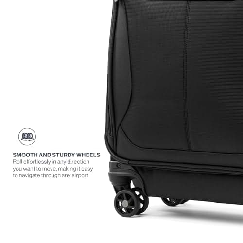 Travelpro Tourlite Softside 21" Expandable Luggage with 4 Spinner Wheels, Lightweight Suitcase, Carry-On, Black 5
