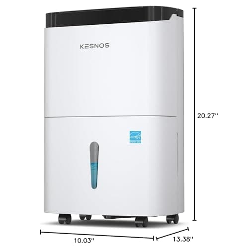Kesnos 80 Pints Energy Star Dehumidifier for Home & Basement with Drain Hose, Ideal for Large Spaces up to 5,500 Sq. Ft., Featuring Auto Defrost & Self-Drying Function 8