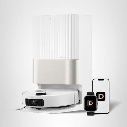 DREAME X50 Ultra White Robot Vacuum and Mop with Auto-Empty and Mop Self-Cleaning, 20,000Pa Suction, Obstacle Avoidance and 360° Navigation, Corner to Edge Deep Cleaning, Detangling Brush 9