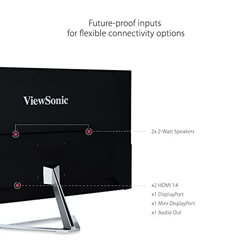 ViewSonic VX3276-2K-MHD 32 Inch Widescreen IPS 1440p Monitor with Ultra-Thin Bezels, HDMI DisplayPort and Mini DisplayPort 5