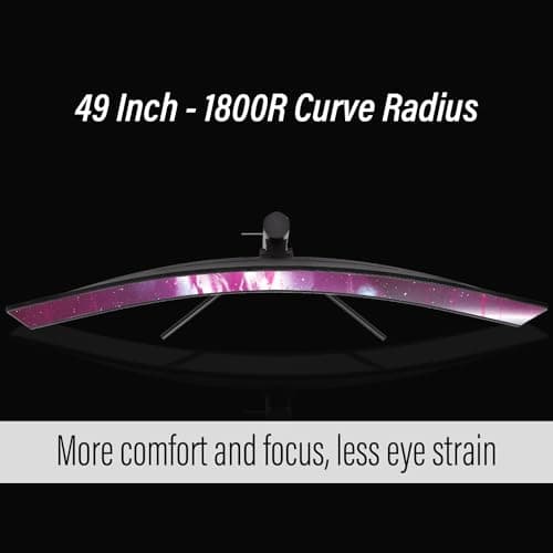 Deco Gear 49" Curved Ultrawide Gaming Monitor, 32:9, 144 Hz, 3840x1080 with Extended Mouse Pad 5