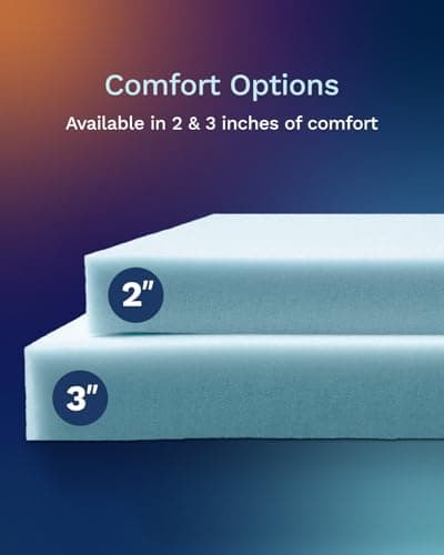 ViscoSoft 3-Inch Memory Foam Mattress Topper King – Reflex Cooling Gel Pad with Removable Washable Cover – CertiPUR-US & Oeko-TEX Certified 8