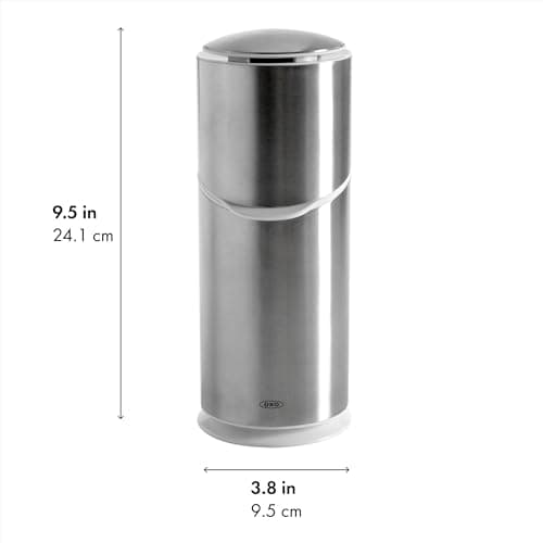 OXO Good Grips Stainless Steel Toothbrush Organizer, Bathroom Organizer and Storage, Toothbrush Holder for Countertop, Sleek Modern Bathroom Accessories 6