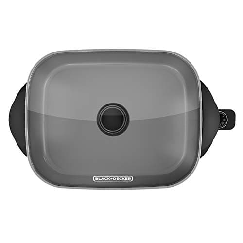 BLACK+DECKER Electric Skillet, Variable Temperature Control, Nonstick Cooking Surface, Dishwasher Safe, Tempered Glass Lid, 12"x15" 11
