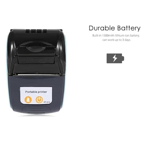 is NOT Compatible with iPhone iOS/IPAD/MAC,ONLY FIT Android/Windows,Bluetooth Thermal Receipt Printer 58mm,Wireless Portable mini Pocket Bill Ticket pos Printer for Small Business,（Orange Color) 9