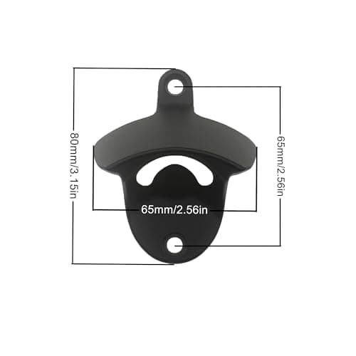 Luwanburg Stainless Wall Mount Beer Bottle Opener Screw in Bottle Cap Opener Black 5