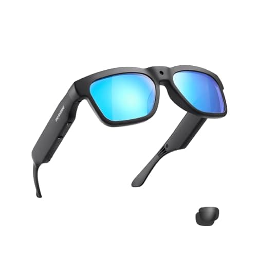 OhO 128G Smart Glasses with Full HD Camera & Open Ear Bluetooth Speaker Headphone,Indoor & Outdoor Sports,UV400 Polarized Lens,for Men Women