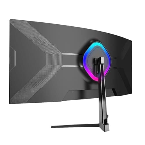 ZZA 34 Inch Curved Monitor, Gaming Monitor 240HZ 1500R 3440 * 1440P, Ultra Wide Computer Monitors with FreeSync,HDR10, 1ms,PC Screen Eye Care, Borderless Design,Support Wallmount 75x75mm 2