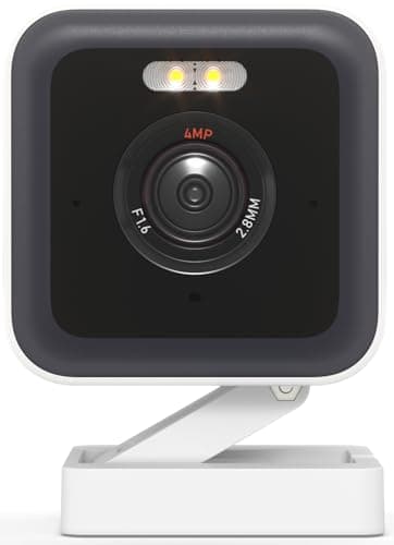 WYZE Cam v3 Pro 2K Indoor/Outdoor Wi-Fi Security Camera with Color Night Vision, Edge AI, Integrated Spotlight & Siren, 2-Way Audio, Compatible with Alexa & Google Assistant, White