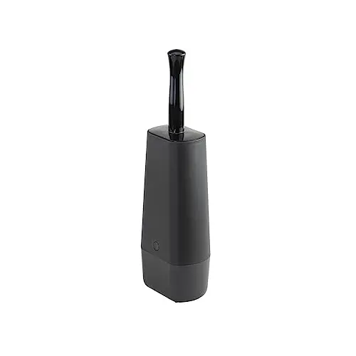 Casabella Hygienic Toilet Bowl Brush with Caddy, Black