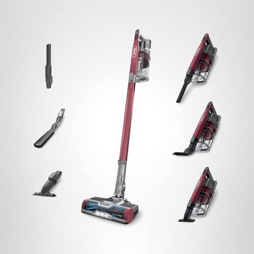 Shark Cordless Vacuum Cleaner, HEPA Filter, Lightweight, Portable, Rechargeable, Pet Hair Pickup, Removable Handheld, Crevice, Upholstery & Dusting Brush Included, 40-min runtime, Red, IZ362H 14