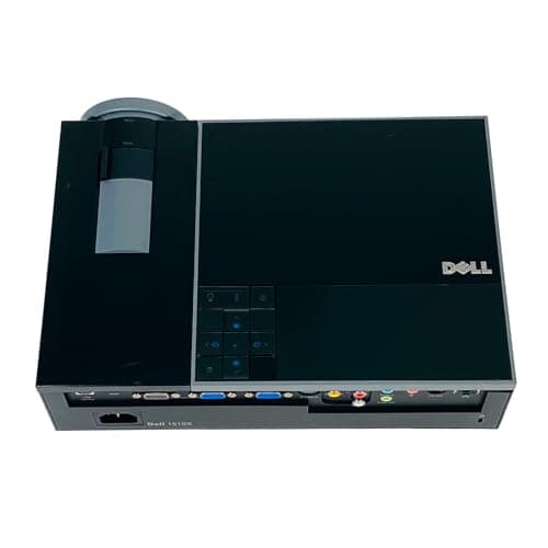 Dell 1510X DLP Projector 3500 ANSI HD 1080P HDMI Portable, Bundle Remote Control Power cable HDMI Cable (Renewed) 6