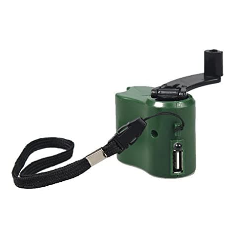Portable Hand Crank Generator - 5V USB Charger for Cell Phone, Emergency Outdoor Mobile Phone Charging