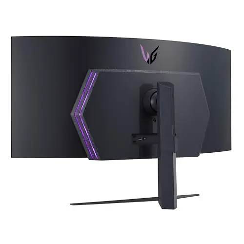 LG 45GR95QE-B Curved Ultragear Gaming Monitor 45-Inch (3440 x 1440) OLED Display, 240Hz Refresh Rate, 0.03ms GtG Response Time, NVIDIA G-SYNC Compatible, Contrast Ratio 1.5M:1, Black 13