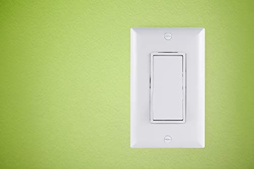 GE Grounding Paddle Rocker Switch 5 Pack, Single Pole, in Wall On/Off Power Switch Replacement for Ceiling Fans & Lights, 15 Amp, Great for Home, Office & Kitchen, UL Listed, White, 44017 5