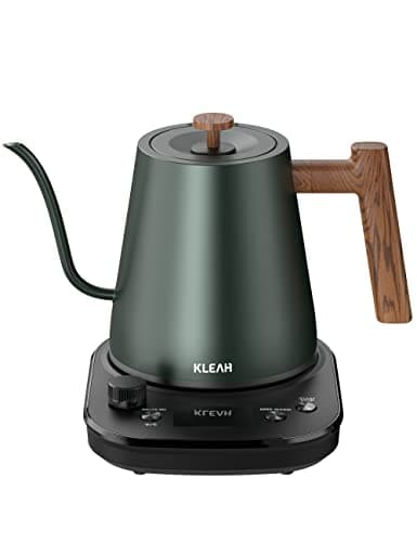 KLEAH Gooseneck Electric Kettle with Temperature Control - 0.8L Automatic Shut Off Tea & Coffee Kettle, Hot Water Boiler Pour Over Coffee Kettle, 1200W Quick Heating Keep Warm, Green