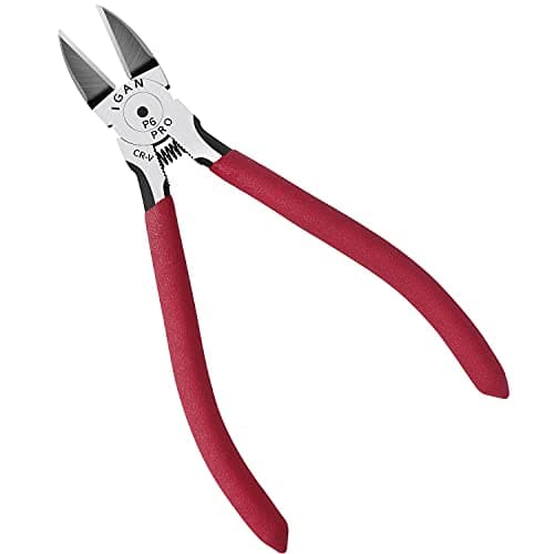 IGAN-P6 6-inch Ultra Sharp & Powerful Side Cutter Clippers with Longer Flush Cutting Edge, Ideal Wire Snips for Crafting, Floral, Electrical & Any Clean Cut Needs