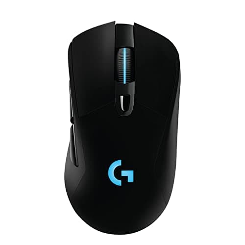 Logitech G703 Lightspeed Gaming Mouse with POWERPLAY Wireless Charging Compatibility, Black