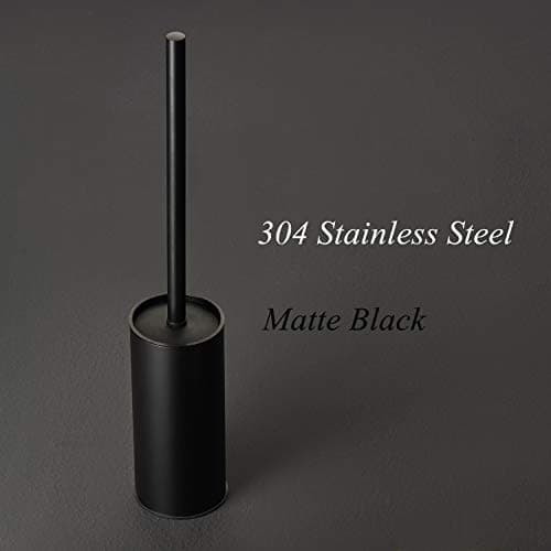 BGL Stainless Steel 304 Black Toilet Bowl Brush and Holder Set Cleaning Tool Holder with Toilet Brush 2