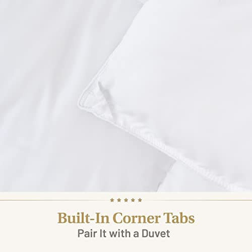 Down Alternative Comforter King Size - Fluffy Duvet Insert - Premium Plush All Season - Luxury Breathable Hotel Cooling Comforter - King, White, 104x86 inches - Comes Compressed Packaging 5