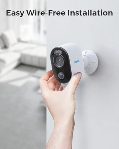 REOLINK Security Cameras Wireless Outdoor System, Encrypted 1 Year Local Storage, 6-Month Battery Life, 3MP HD Color Night Vision, No Monthly Fee, Home Hub with 2X Argus 3E 7