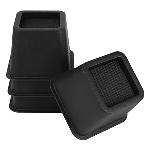 BTSD-home Bed Risers 3 Inch Heavy Duty, Furniture Risers for Bed Frame/Sofa/Couch/Table, 4 Pack, Up to 2000 lbs, Under-Bed Storage 7
