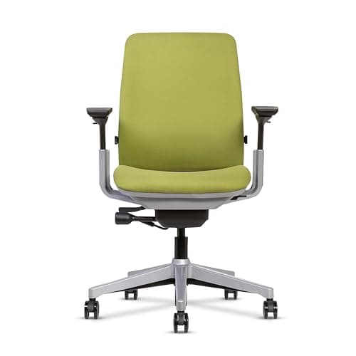 CHAIRORAMA Certified Refurbished Amia Green Chair | Hidden LiveLumbar Technology, 4D Adjustable Arms, Flexible Seat Edge | Refined Ergonomics, Precision Controls, 400 lbs Capacity, 12-Year Warranty