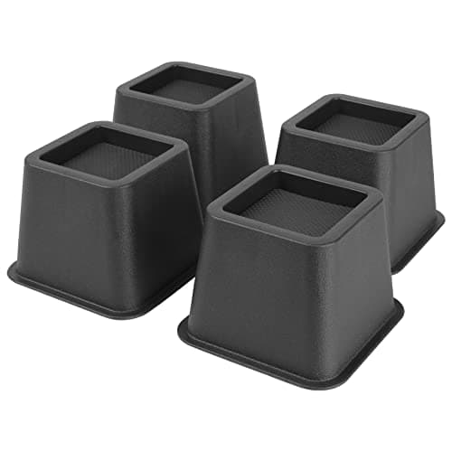 BTSD-home Bed Risers 3 Inch Heavy Duty, Furniture Risers for Bed Frame/Sofa/Couch/Table, 4 Pack, Up to 2000 lbs, Under-Bed Storage