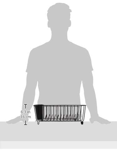 Rubbermaid Dish Drainer, Small, Black 7