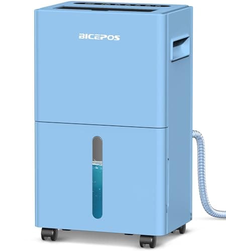 1,500 Sq.Ft Dehumidifiers for Home, 21 Pints Dehumidifier for Basement with Drain Hose, 3 Modes, 24H Timer, Child Lock, Manual or Continuous Drainage, Portable with Wheels, for Bedroom & Bathroom