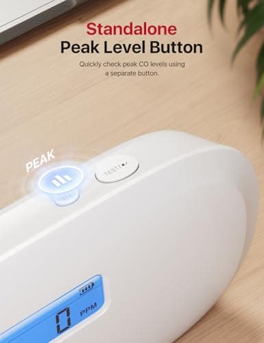 X-Sense Smart Carbon Monoxide Detector XC0C-iR, Silence via App, CO Alarm with LCD Digital Display, Carbon Monoxide Alarm with Replaceable Battery, 1-Pack 8