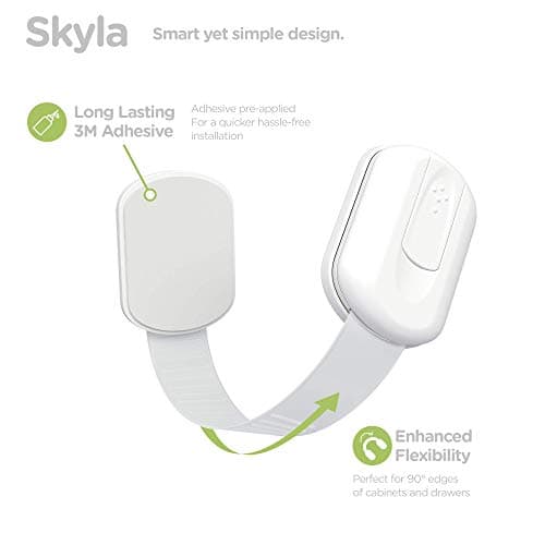 SKYLA HOMES Baby Locks (8-Pack) Child Safety Cabinet Proofing - Safe Quick and Easy 3M Adhesive Cabinet Drawer Door Latches No Screws & Magnets Multi-Purpose for Furniture Kitchen Ovens Toilet Seats 5