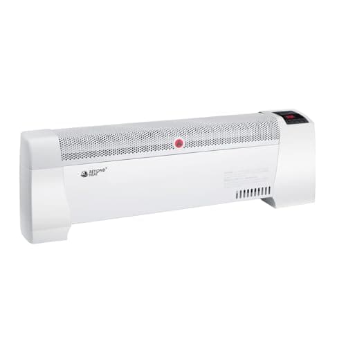 BEYOND HEAT Electric Baseboard Heater, 1500W Convection Heater with Adjustable thermostat and Overheat Protection, Slient Operation Heater for indoor use, White Digital
