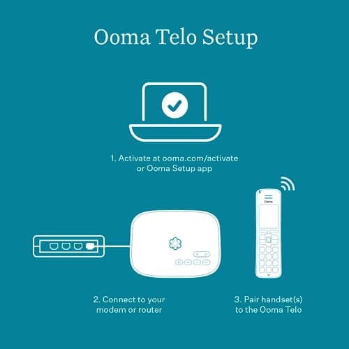 Ooma Telo VoIP Home Office Phone System. Unlimited Nationwide Calling. Free Mobile App 7