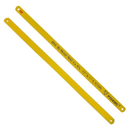 FOXBC 12 inch Hacksaw Blade 32 TPI, M42 Bi-Metal Metal Cutting, 10-Pack 5