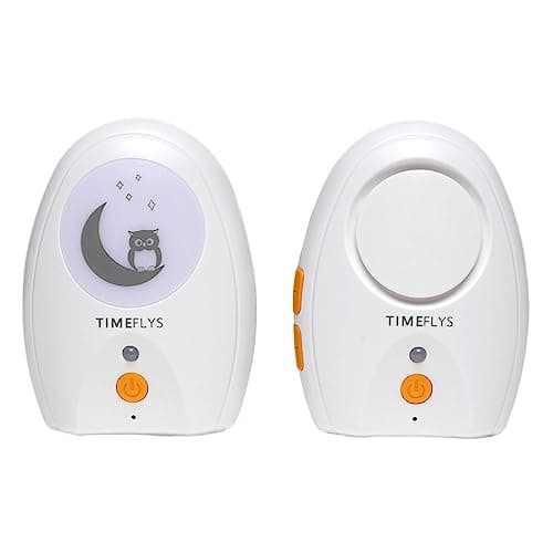 TimeFlys Audio Baby Monitor Upgrade Version Paladin, Portable, Rechargeable, Extra Long Range up to 2000 ft, Night Light, Crystal Sound, Camping