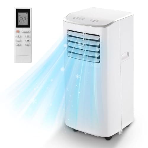 Spürbar 8500BTU Portable Air Conditioner 3-IN-1 with Fan&Dehumidifier AC unit with LED Remote Control up to 450 sq.ft. Room Air Conditioner with Sleep Mode,24H Timer,2 speed,Auto-evaporativ.