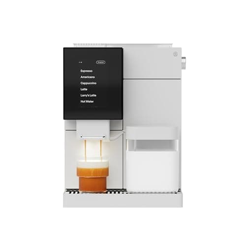Terra Kaffe Super Automatic Espresso Machine - App-Enabled Coffee Machine - Auto Wake & Sleep - All Milk Types - Roaster-Approved Espresso Settings - Cappuccino Machines for Home - White TK-02