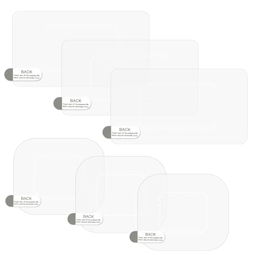 6PCS Dash Cam Sticky Pads, Dash Cam Mounting Tape Double Sided Tape for Car Dashboard Heat-Resistant Dashcam Adhesive Pad Electrostatic Stickers for Car Windshield Window