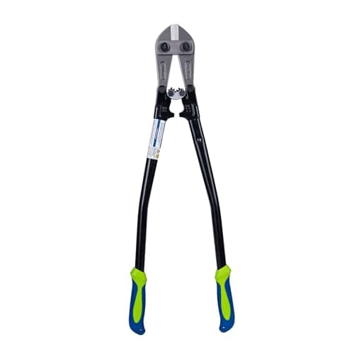 ZipTie.com 24” Bolt Cutter with Soft Rubber Grip - Chrome Molybdenum Steel Blade For Easy Cutting - Heavy-Duty Wire Pliers,Bolt, Chain, Rebar, Lock & Metal Cutter - Ergonomic, Anti-Slip Handle